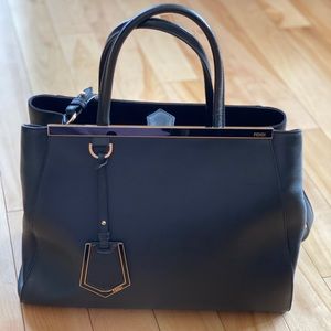 Fendi 2Jours Medium Black Purse